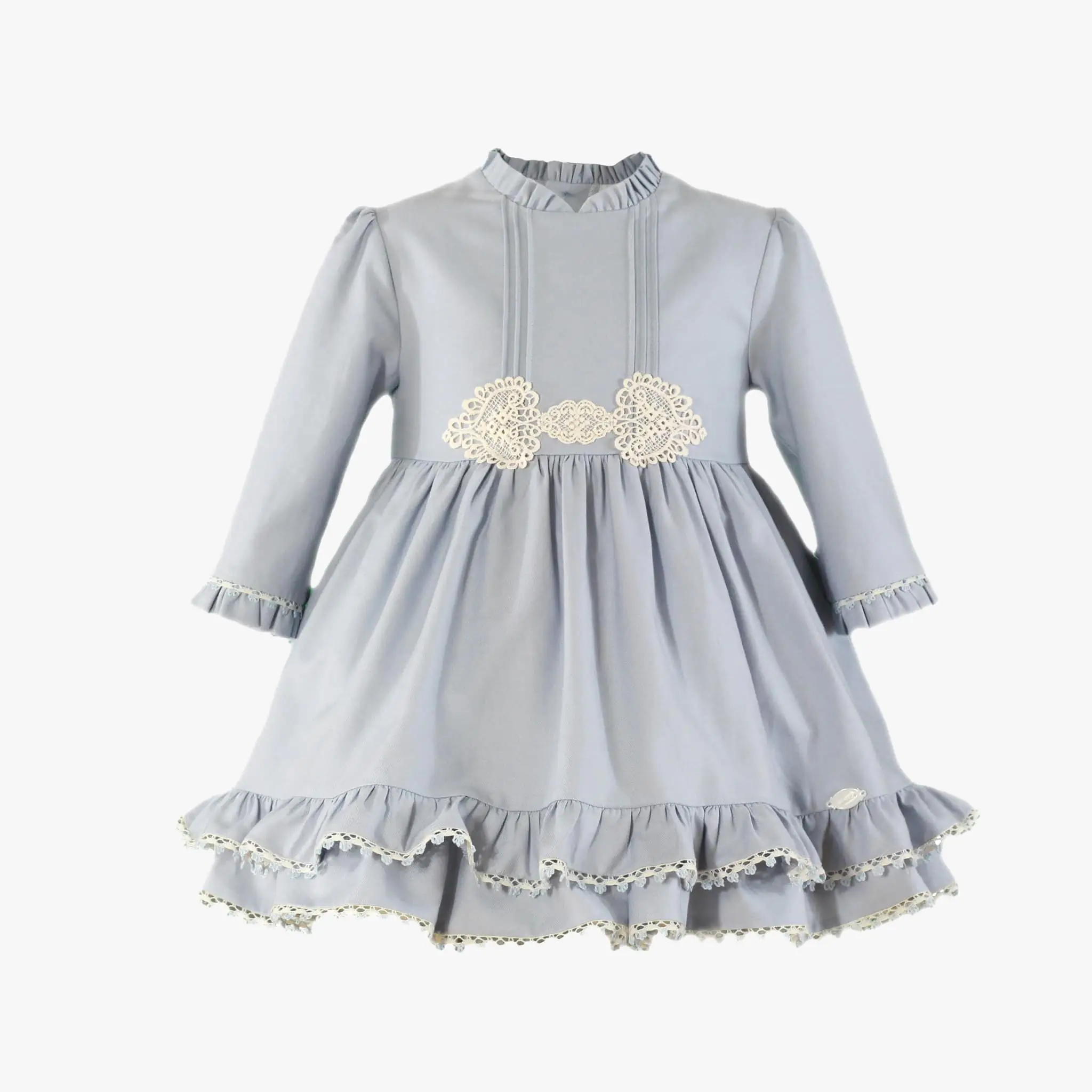 Girls Light Blue Ruffle Dress