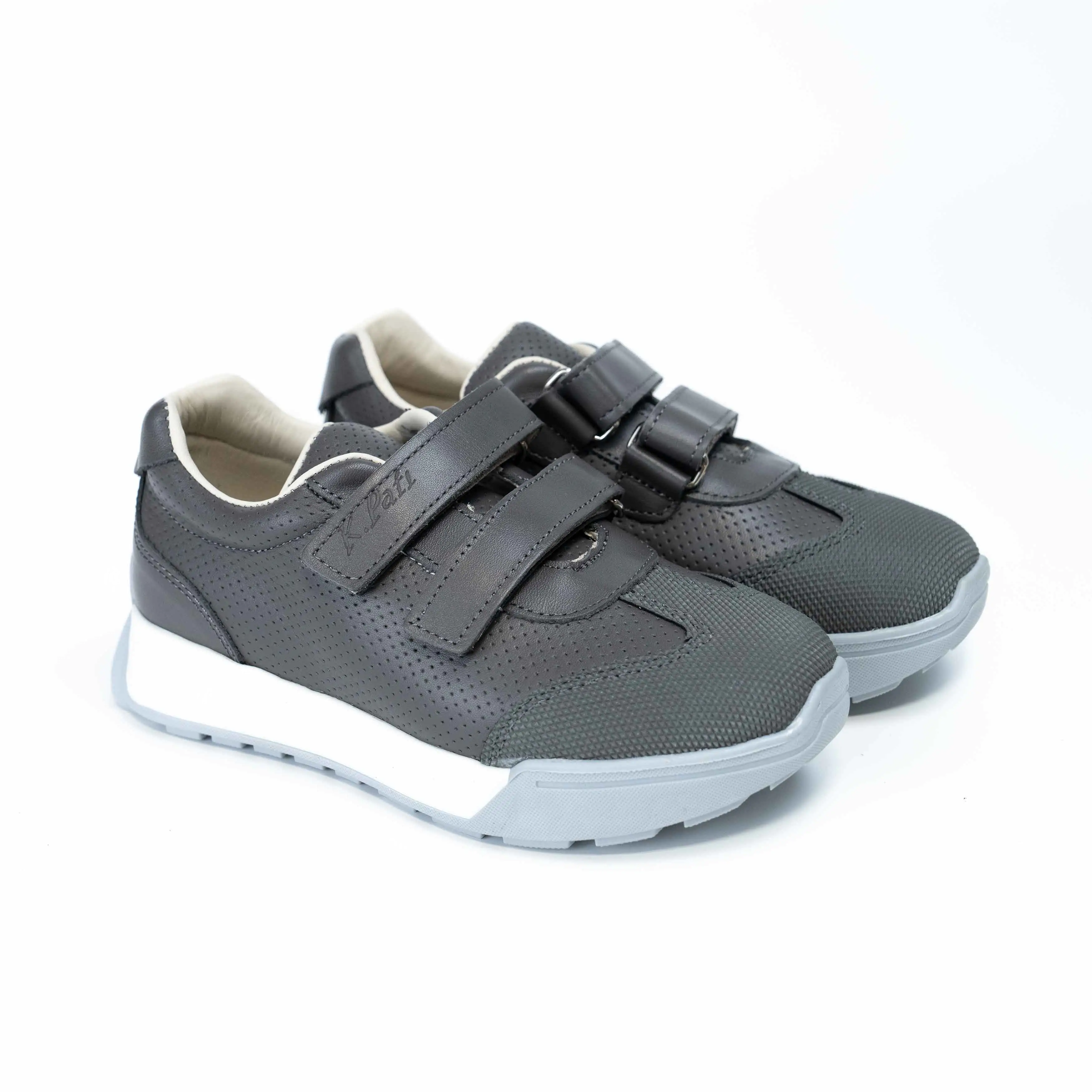 Leather Gray Trainers